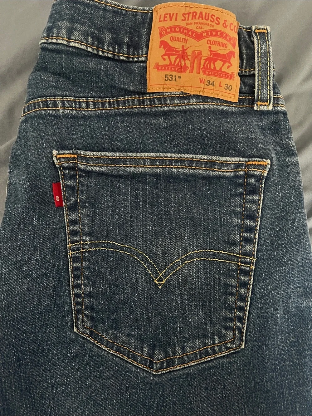 Levi's Men's Relaxed Straight Blue Jeans